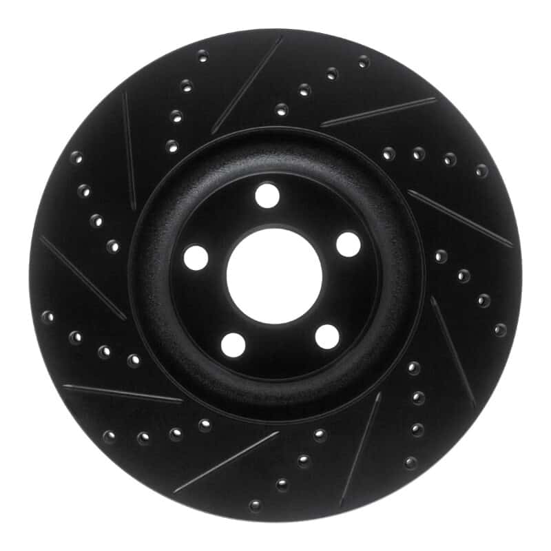 R1 Concepts — R1 17-20 Lincoln MKZ Front Right Drilled & Slotted Black Brake Rotor
R1 Brake Rotor Drill - view 5
