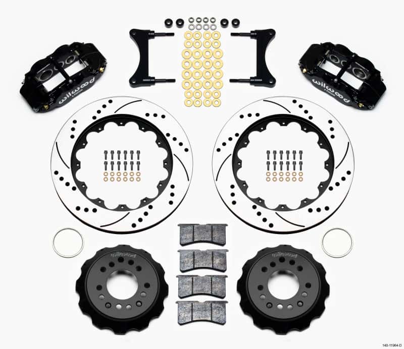 Wilwood — Wilwood Narrow Superlite 6R Front Hat Kit 14.00in Drilled 93-96 Mazda RX7
BRAKE KIT - view 2