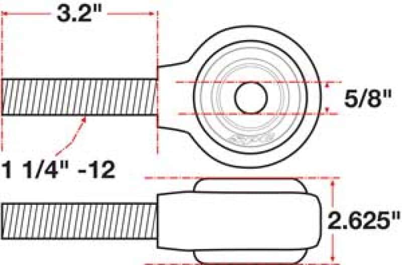 SPC Performance — SPC Performance xAxis Rod End Ball Joint
CROSSAXIS ROD END
XAXIS JOINT - view 3