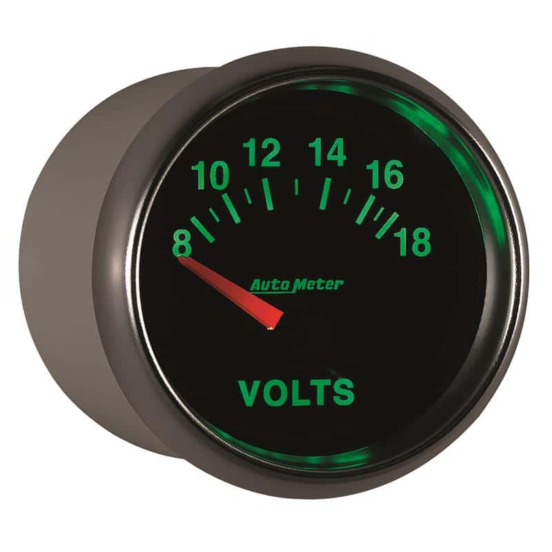 AutoMeter — Autometer GS 52mm 8-18 Volts Short Sweep Electronic Voltmeter Gauge
2-1/16" VOLTMETER, 8 - view 7