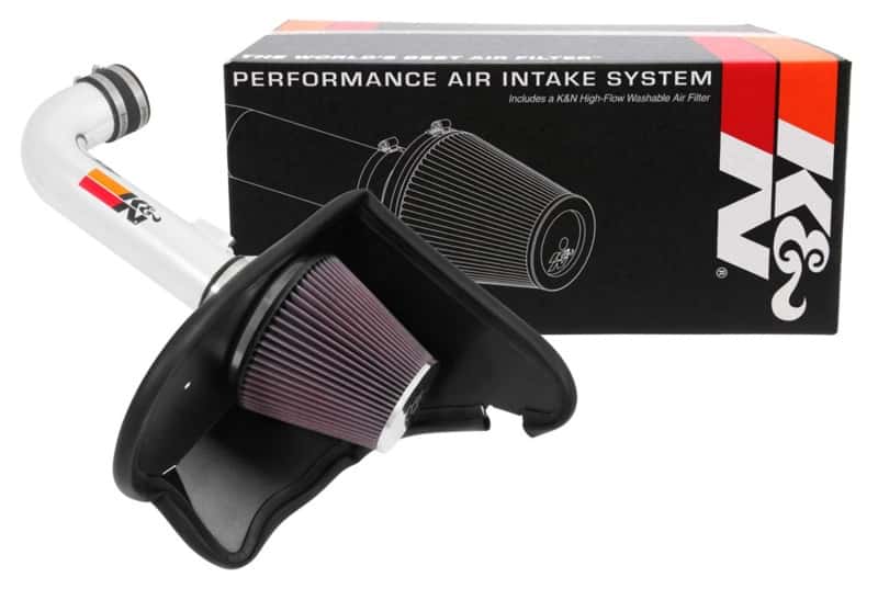 K&N Engineering — K&N 16-17 Chevy Camaro 3.6L Silver Typhoon Short Ram Intake
Performance Air Inta
Air Intake System - view 7