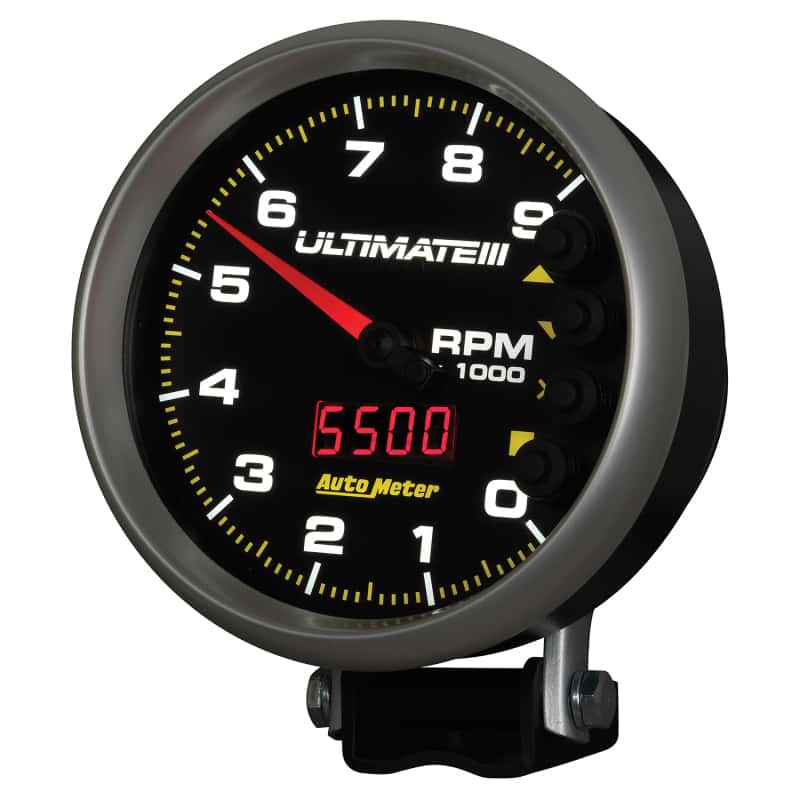 AutoMeter — Autometer 5 inch Ultimate III Playback Tachometer 9000 RPM - Black
5" ULTIMATE III PLAY - view 9
