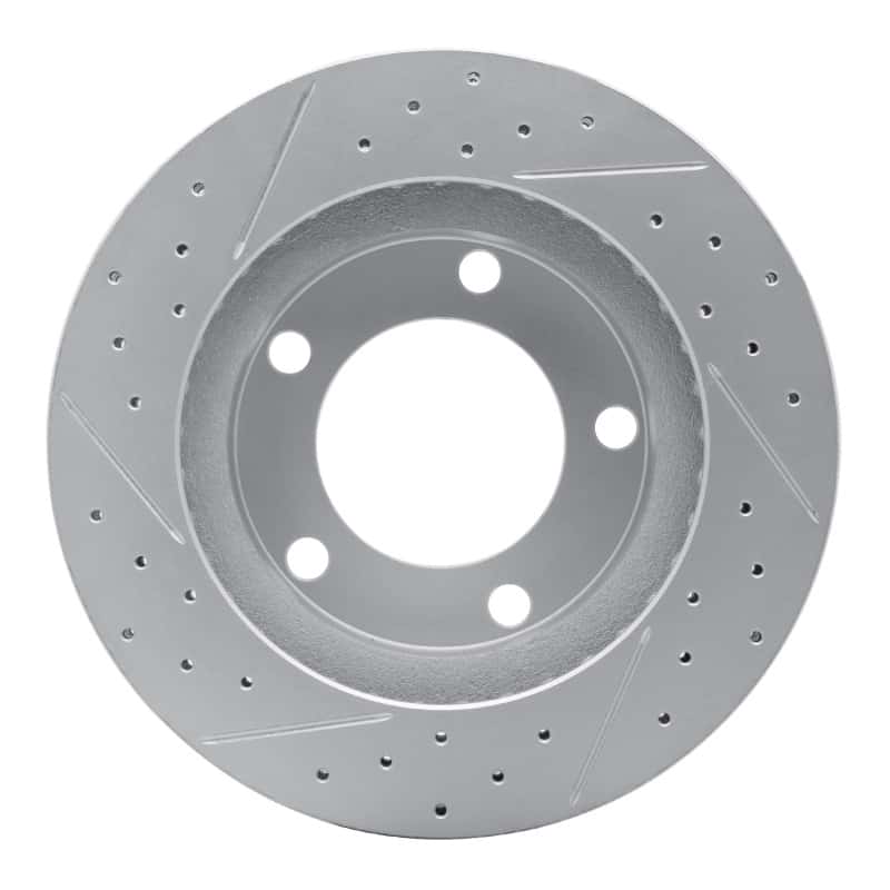 R1 Concepts — R1 76-93 Ford Bronco Front Right Drilled & Slotted Geo-Carbon Rotor - view 4