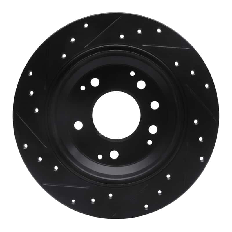 R1 Concepts — R1 91-99 Acura RL Rear Right Drilled & Slotted Black Brake Rotor
R1 Brake Rotor Drill - view 5