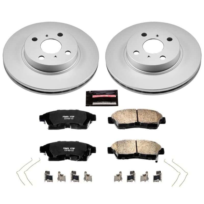 PowerStop — Power Stop 93-97 Geo Prizm Front Z17 Evolution Geomet Coated Brake Kit - view 1
