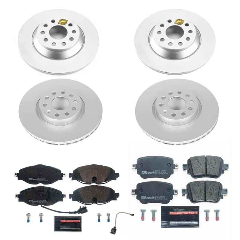 PowerStop — Power Stop 17-18 Volkswagen Golf Front & Rear Euro-Stop Brake Kit - view 1