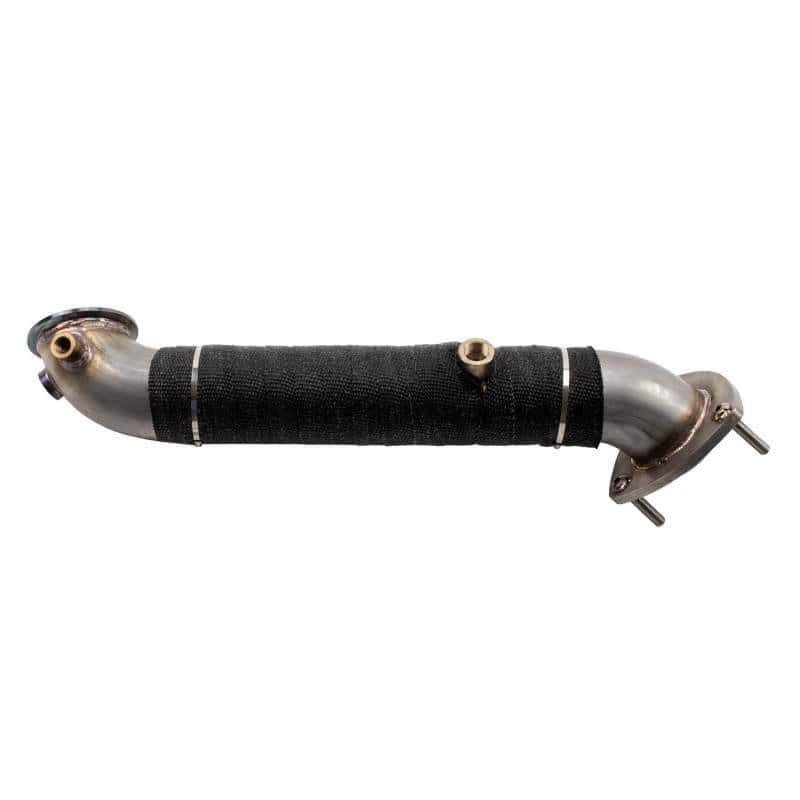 Wehrli — Wehrli 15.5-16 Chevrolet 6.6L LML Duramax 3in Stainless Down Pipe (3 Bolt Flange)
Down Pipe 15.5-16 SS - view 3