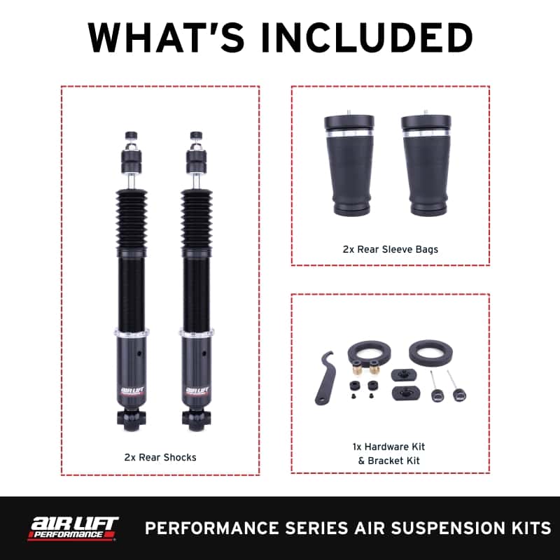 Air Lift — Air Lift Performance 2005-2014 Ford Mustang (S197) Rear Kit (3/8 Fittings Not Included)
Air Lift Performance - view 2