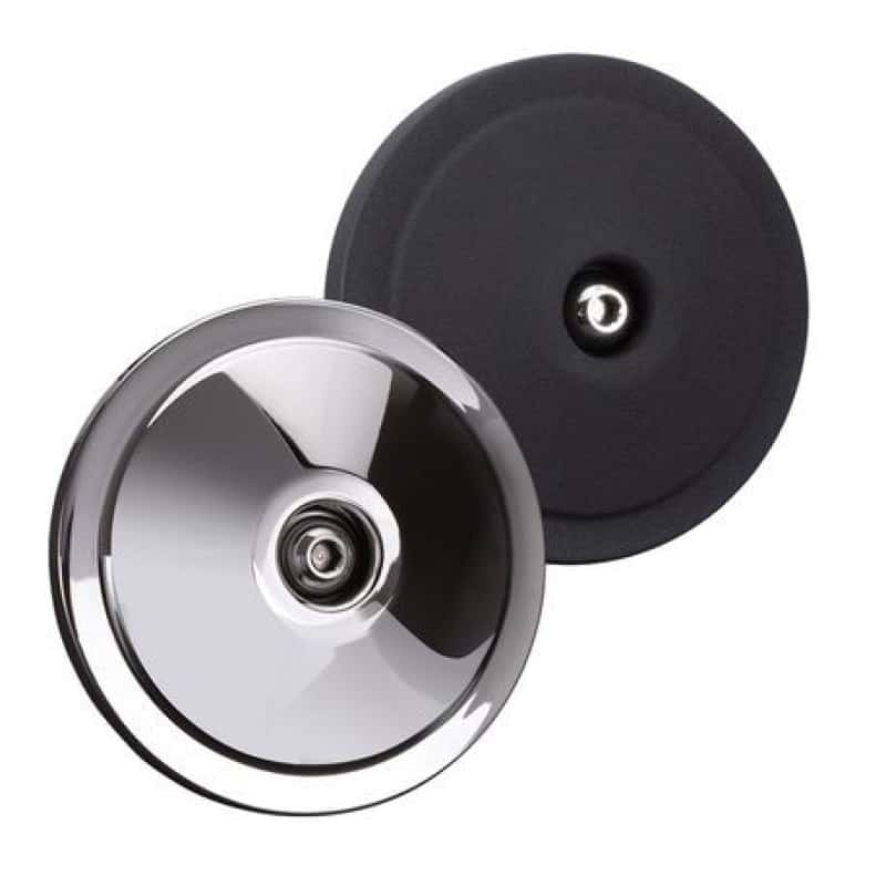 S&S Cycle — S&S Cycle Dished Bobber Air Cleaner Cover w/ Machined Highlights  - Chrome - view 1
