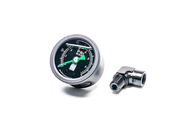 Radium Engineering — Radium Engineering 0-100 PSI Fuel Pressure Gauge With 90 Degree Adapter - view 1