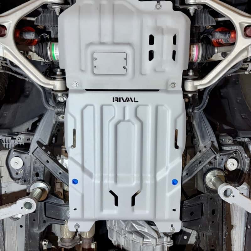 Rival 4x4 — Rival 2024-2026 Ford Ranger Ford Ranger Raptor Aluminum Transmission And Cat Converter Skid Plate - view 3