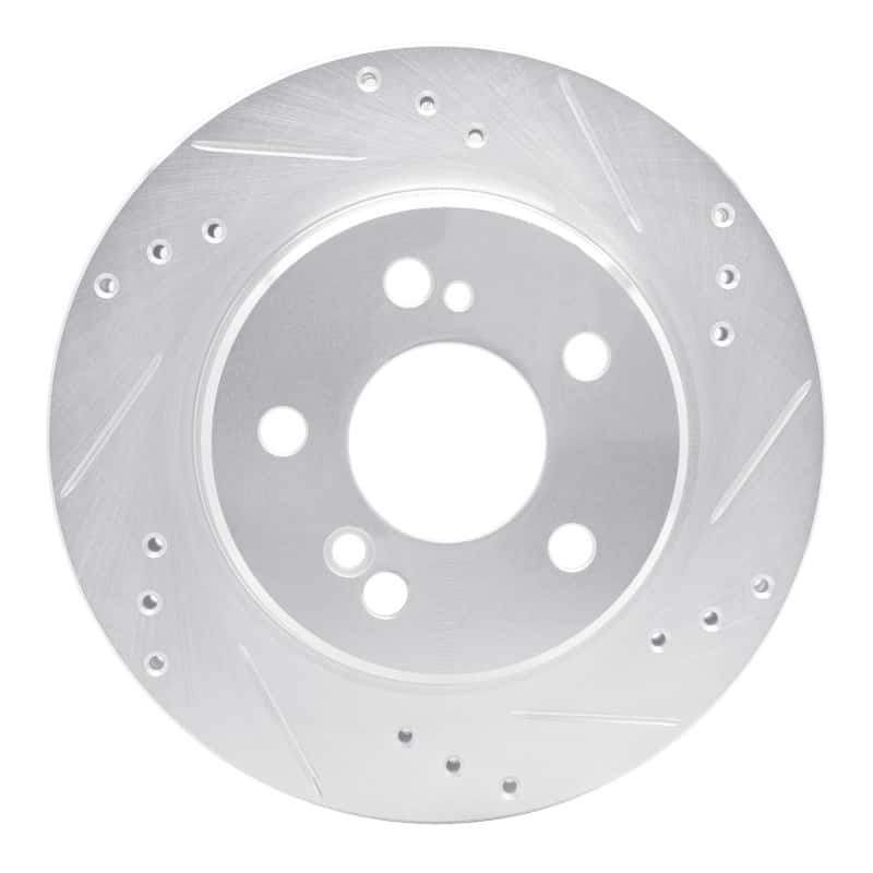 R1 Concepts — R1 92-95 Mercedes-Benz E420 Rear Right Drilled & Slotted Silver Brake Rotor
R1 Brake Rotor Drill - view 1