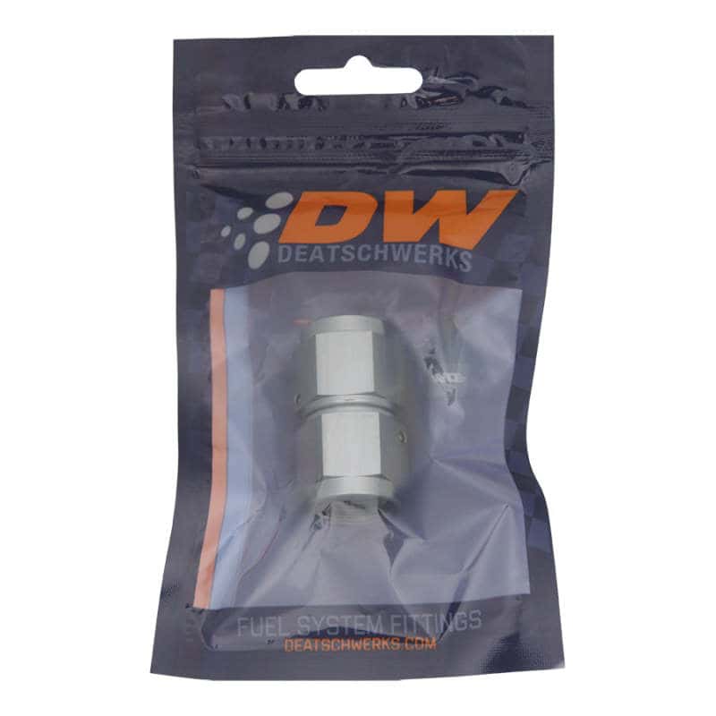 DeatschWerks — DeatschWerks 8AN Female Flare To 8AN Flare Female Swivel - Anodized Titanium - view 1