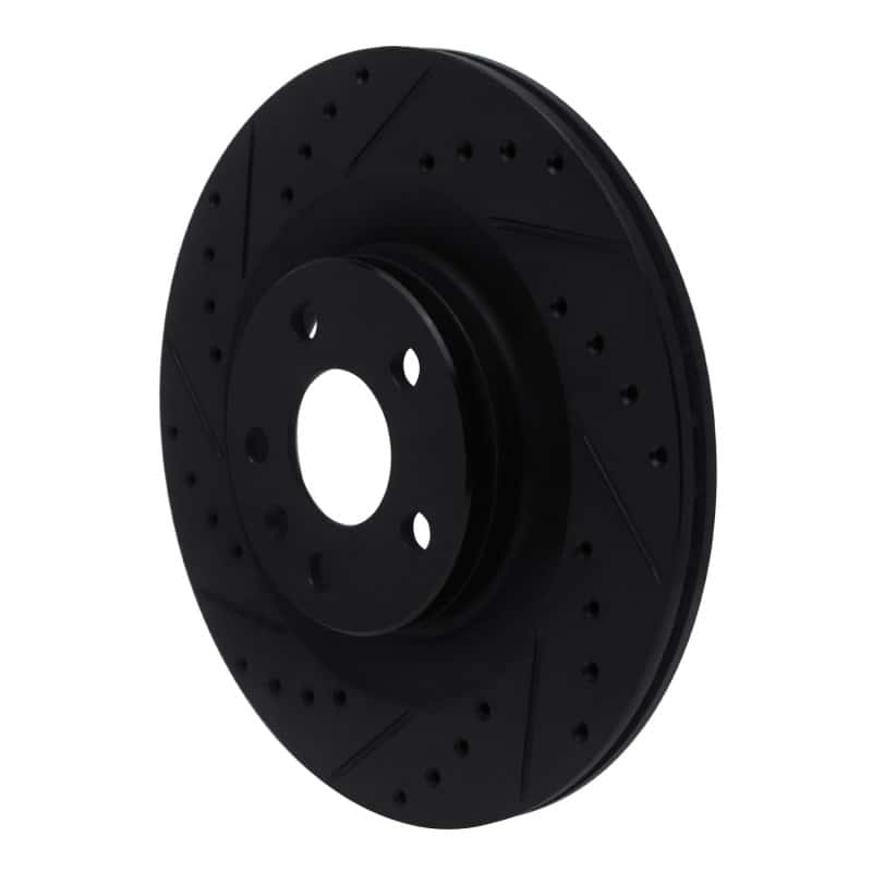 R1 Concepts — R1 16-26 Volvo V90 Rear Left Drilled & Slotted Black Brake Rotor
R1 Brake Rotor Drill - view 2