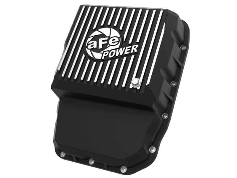aFe — aFe Transmission Pan (Black w/ Machined Fins) 13-19 Dodge Diesel Trucks L6-6.7L (td)
Transmission Pan - view 1