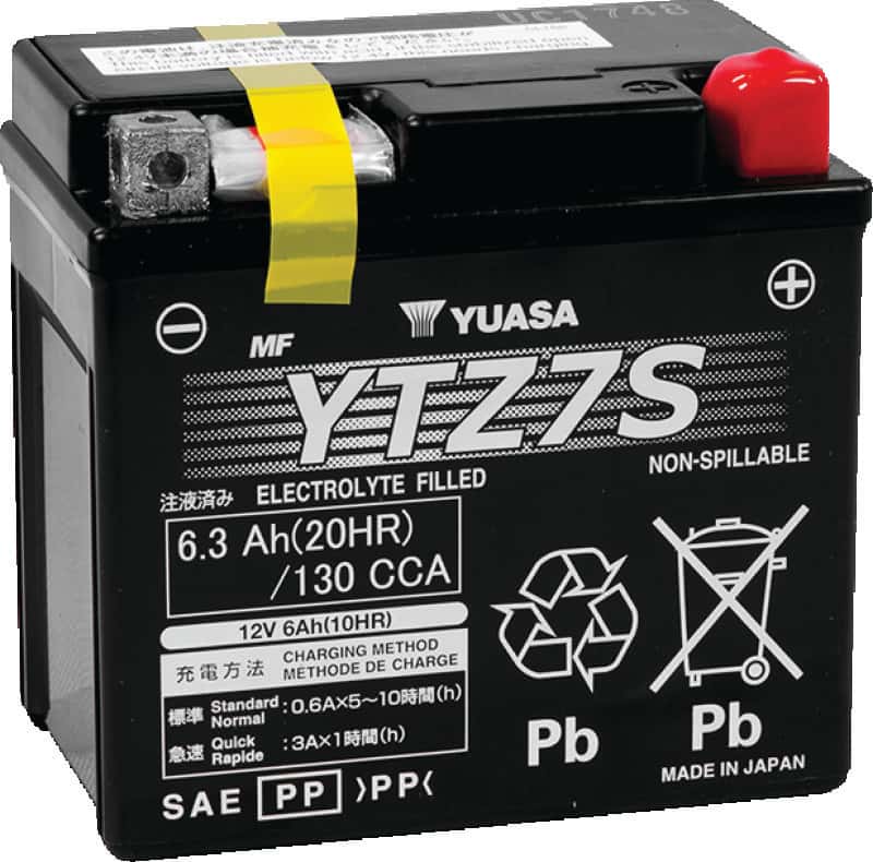 Yuasa Battery — Yuasa YTZ7S Maintenance Free AGM 12-Volt Battery - view 1