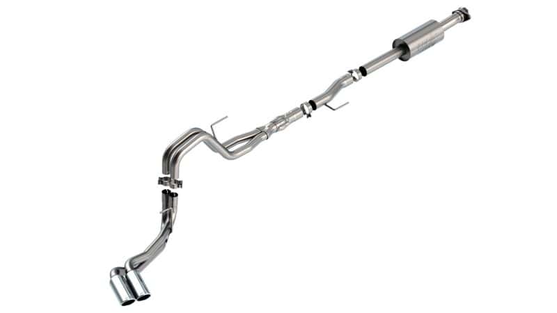 Borla — Borla F-150 2021 5.0L 4dr CC SB EC STB Lariat/KR/Platinum/LTD 3/2.25 DSE Cat-Back ATAK CHR Tips
Cat-Back System - view 2