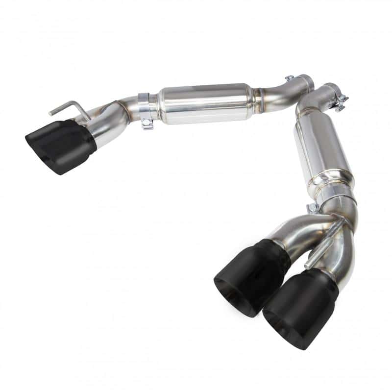 Kooks Headers — Kooks 2016 + Chevrolet Camaro SS LT1 3in Axle Back Exhaust System w/ Mufflers and Black Quad Tips
OEM x 3in. Axle-Back
OEM x 3" Axle-Back - view 2