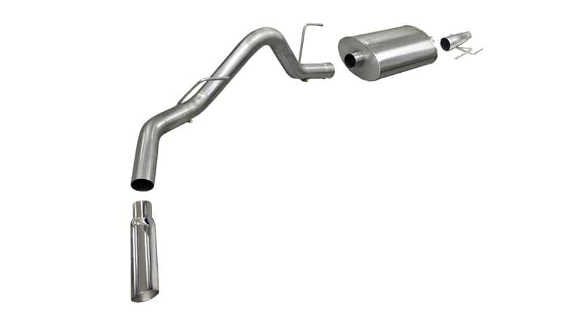 CORSA Performance — Corsa 2011-2014 -13 Ford F-150 EcoBoost 3.5L V6 Polished Sport Cat-Back Exhaust
Exhaust - view 2