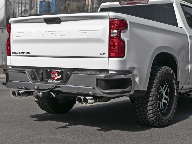 aFe — aFe Gemini XV 3in 304 SS Cat-Back Exhaust w/ Cutout 19-21 GM Silverado/Sierra 1500 V8- w/ Black Tips
Cat-Back Exhaust - view 8