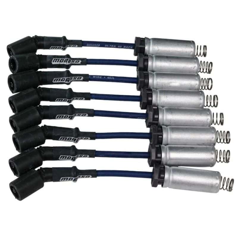 Moroso — Moroso GM LS Ignition Wire Set - Ultra 40 - Unsleeved - Coil-On- 8in Wire - Blue - view 1