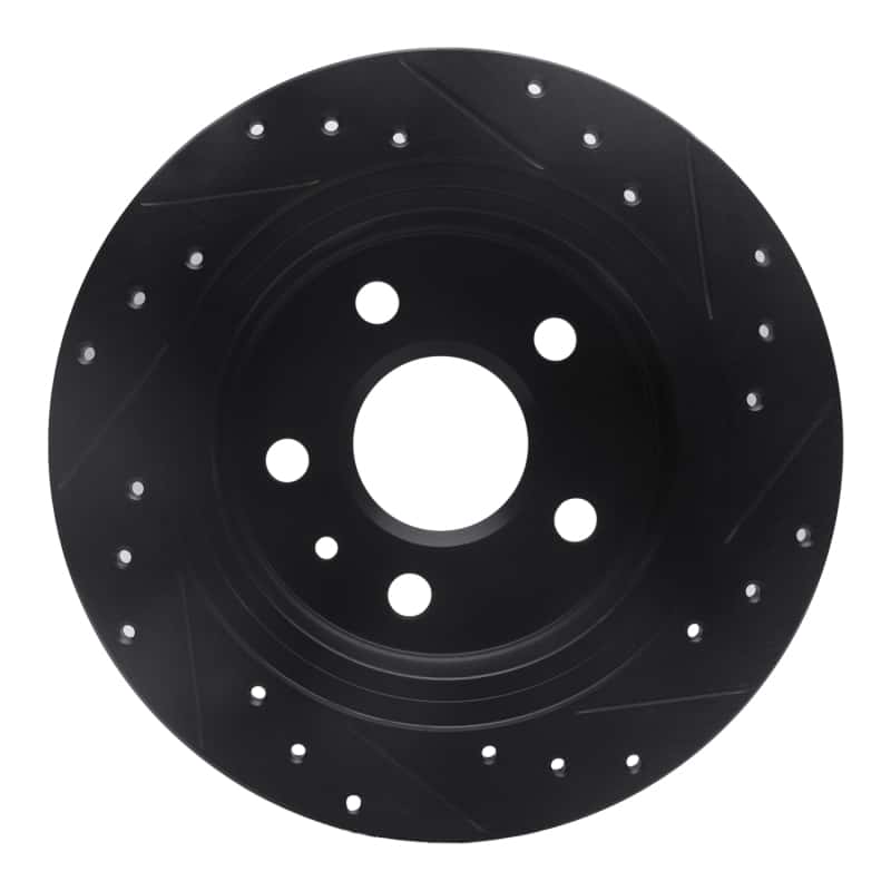 R1 Concepts — R1 11-16 Buick Regal Rear Left Drilled & Slotted Black Brake Rotor
R1 Brake Rotor Drill - view 5