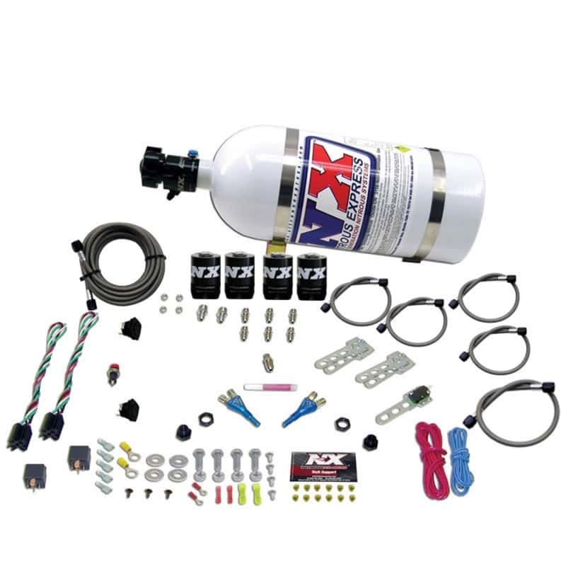 Nitrous Express — Nitrous Express Ford EFI Dual Stage Nitrous Kit (50-150HP x 2) w/10lb Bottle
Injection System Kit
N2OSys - view 1