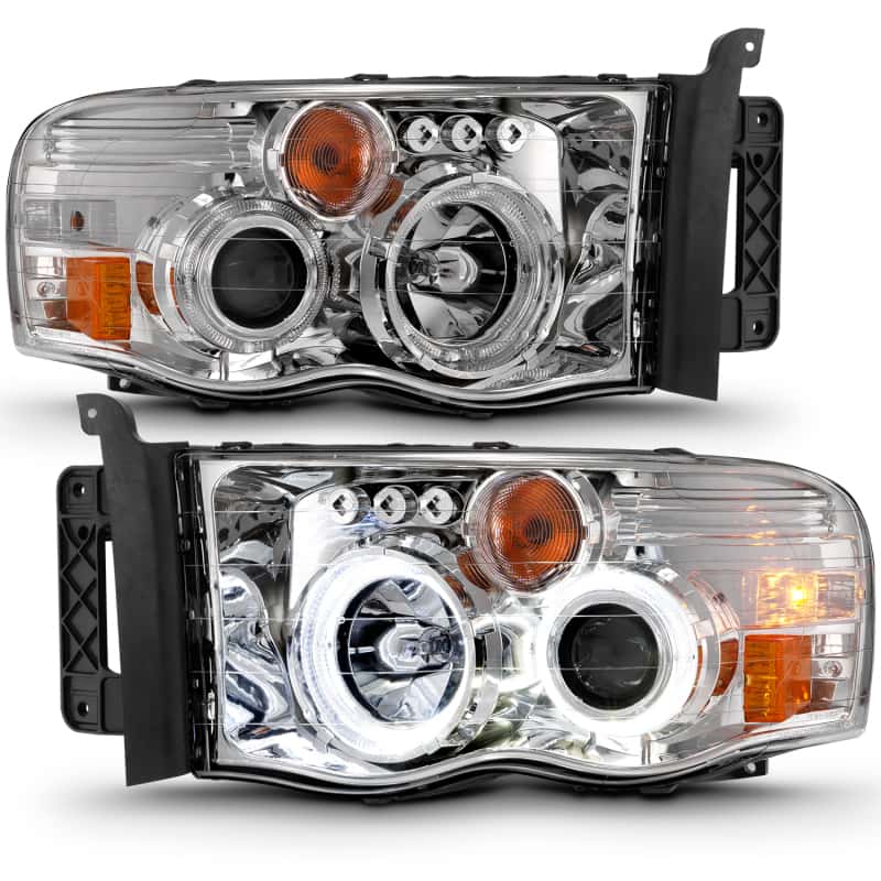 ANZO — ANZO 2002-2005 Dodge Ram 1500 Projector Headlights w/ Halo Chrome Clear Amber
Head Light Set
HdLtSet - view 3