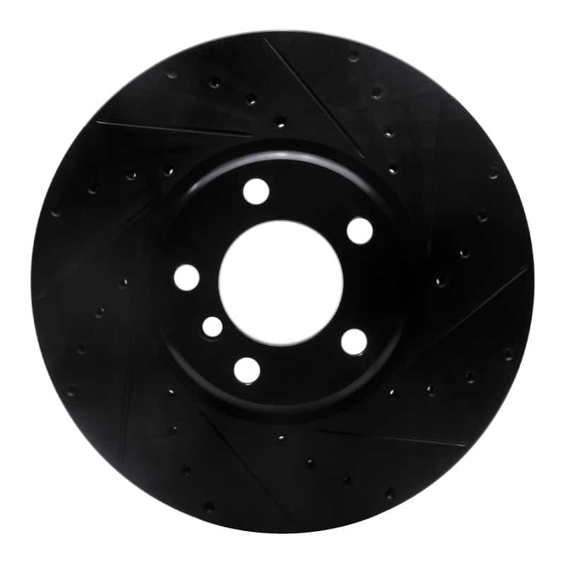 R1 Concepts — R1 12-21 BMW 440I Gran Coupe Front Right Drilled & Slotted Black Brake Rotor
R1 Brake Rotor Drill - view 1
