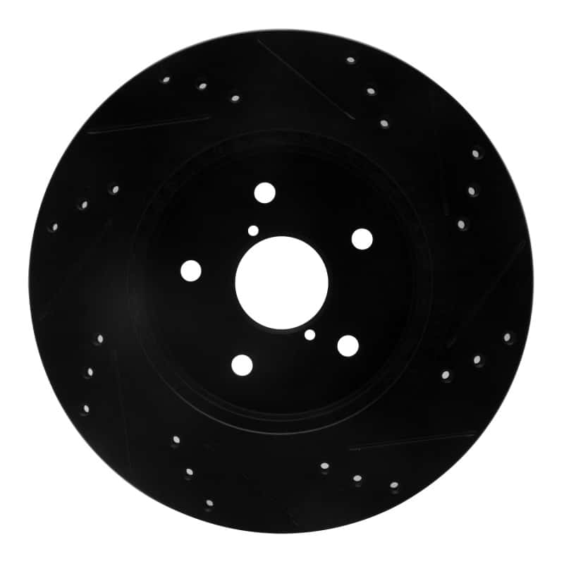R1 Concepts — R1 15-25 Subaru Outback Rear Left Drilled & Slotted Black Brake Rotor
R1 Brake Rotor Drill - view 5