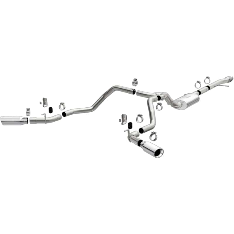 Magnaflow — MagnaFlow 2019 Chevy Silverado 1500 V8 5.3L Street Series Dual Split Exit Exhaust w/ Polished Tips
Cat-Back - view 2