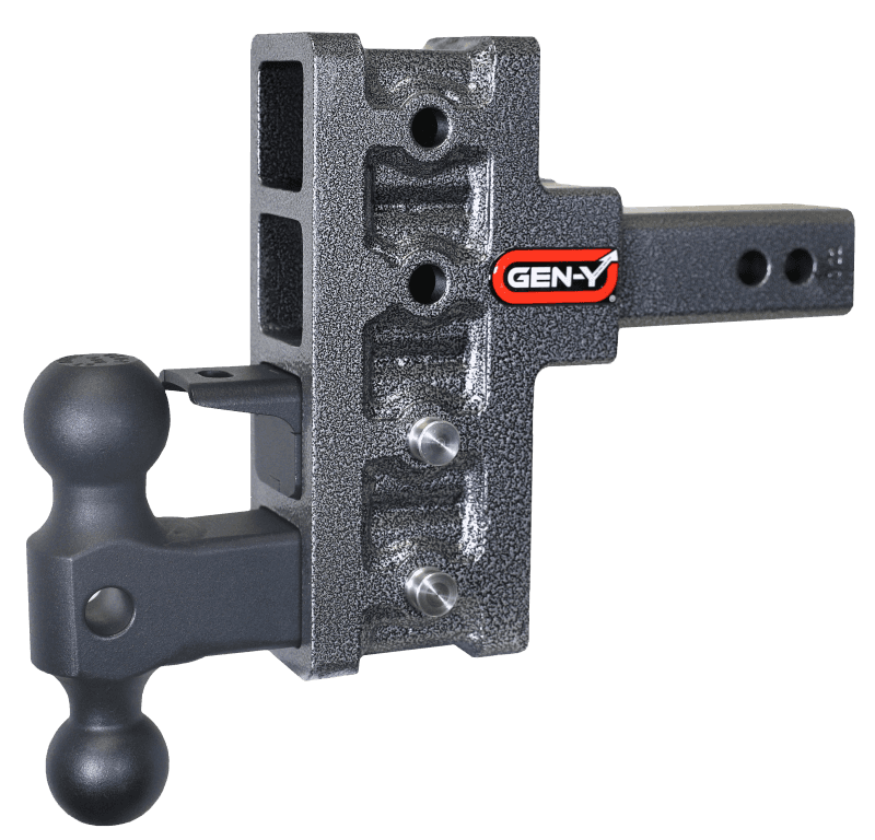 GEN-Y Hitch — Gen-Y Mega Duty 2in Shank 5in Offset Drop 1.5K TW 10K Hitch w/GH-031 Dual-Ball/GH-032 Pintle Lock
Drop Hitch - view 1