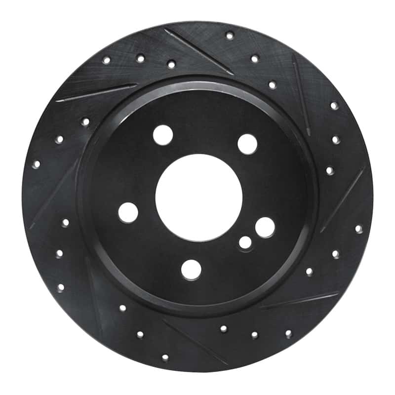 R1 Concepts — R1 03-16 Mercedes-Benz E280 (Canada) Rear Right Drilled & Slotted Black Brake Rotor
R1 Brake Rotor Drill - view 1