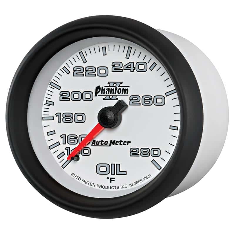 AutoMeter — AutoMeter Gauge Oil Temp 2-5/8in. 140-280 Deg. F Mechanical Phantom II
2-5/8" OIL TEMP, 14 - view 2