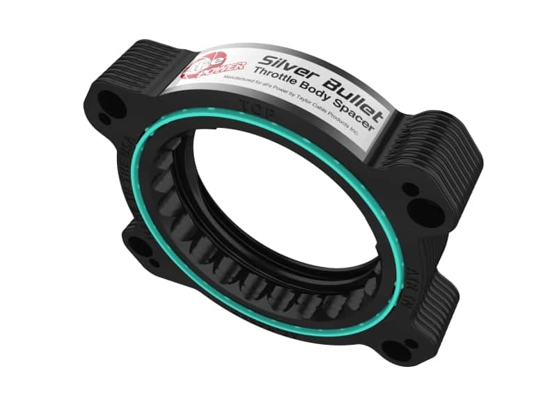 aFe — aFe 2020 Vette C8 Silver Bullet Aluminum Throttle Body Spacer / Works With Factory Intake Only - Blk
Throttle Body Spacer - view 6