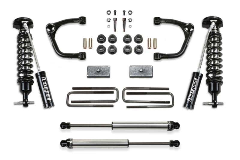 Fabtech — Fabtech 19-21 GM C/K1500 P/U Diesel 3in Uniball UCA Sys w/Dl 2.5 Resi & 2.25
3" UNIBALL UCA SYS W
LftKt-Suspw/Shock - view 1