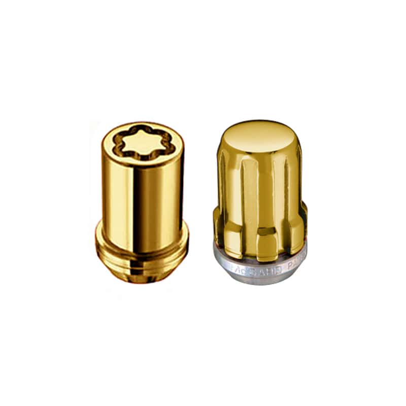 McGard — McGard SplineDrive Tuner 5 Lug Install Kit w/Locks & Tool (Cone) M12x1.5 / 13/16 Hex - Gold (CS) - view 2