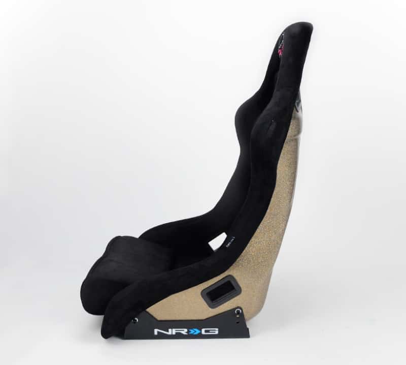 NRG — NRG FRP Bucket Seat ULTRA Edition - Large (Black Alcantara/Gold Glitter Back) - view 7