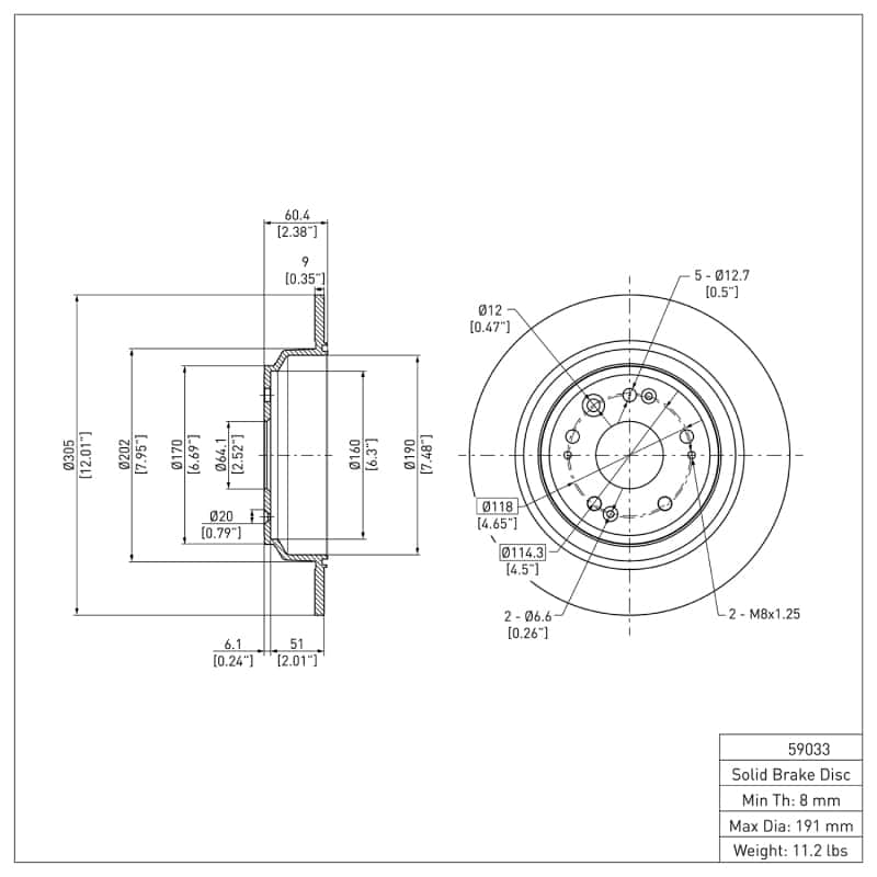 DFC — DFC 10-15 Honda Accord Crosstour Rear GeoSPEC Coated Rotor
DFC Brake Rotor - view 6