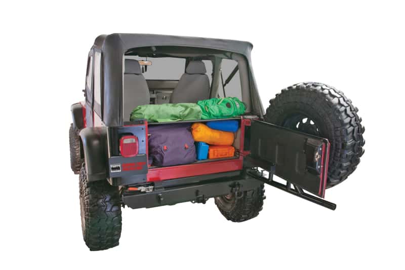 Tuffy Products — Tuffy Yj Tailgate Security Enclosure- 01Blk 8795 Yj Wg
Cargo Enclosure - view 6
