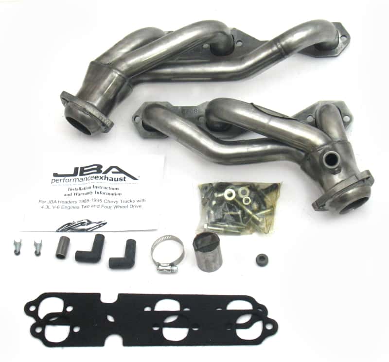 JBA — JBA 88-95 GM Truck 4.3L V6 w/o A.I.R. Injection 1-1/2in Primary Raw 409SS Cat4Ward Header
Exhaust Header - view 1