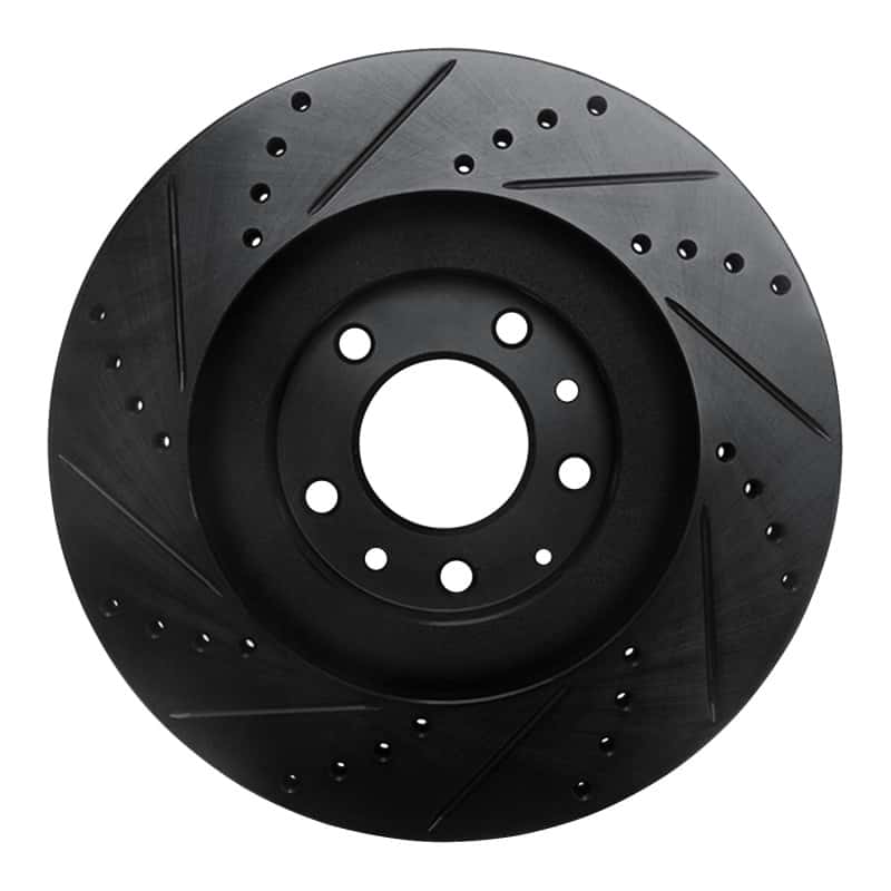 R1 Concepts — R1 04-11 Mazda RX-8 Front Right Drilled & Slotted Black Brake Rotor
R1 Brake Rotor Drill - view 5
