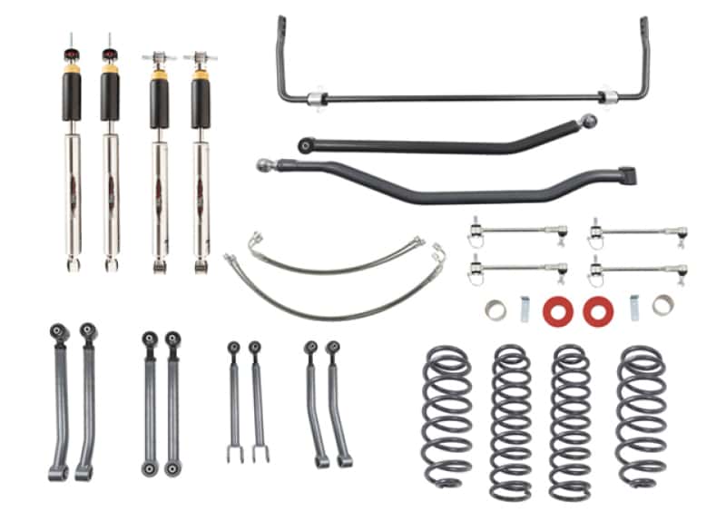 Belltech — Belltech 07-17 Wrangler Rubicon Unlimited JK 4dr 4in. Lift Lift Kit
LIFT KIT - view 1