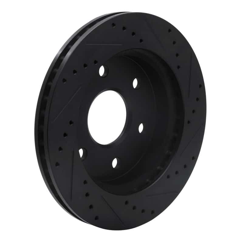 R1 Concepts — R1 99-08 Cadillac Escalade ESV Front Left Drilled & Slotted Black Brake Rotor
R1 Brake Rotor Drill - view 4