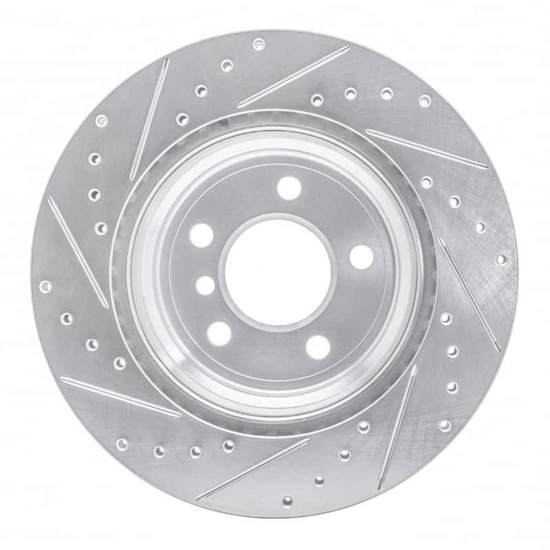R1 Concepts — R1 07-19 BMW X6 Rear Right Drilled & Slotted Silver Brake Rotor
R1 Brake Rotor Drill - view 5