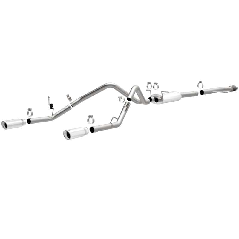 Magnaflow — Magnaflow 14 Chevy Silverado V8 5.3L CC/EC Cab Dual Split Rear Exit Stainless Cat Back Perf Exhaust
Cat-Back - view 1