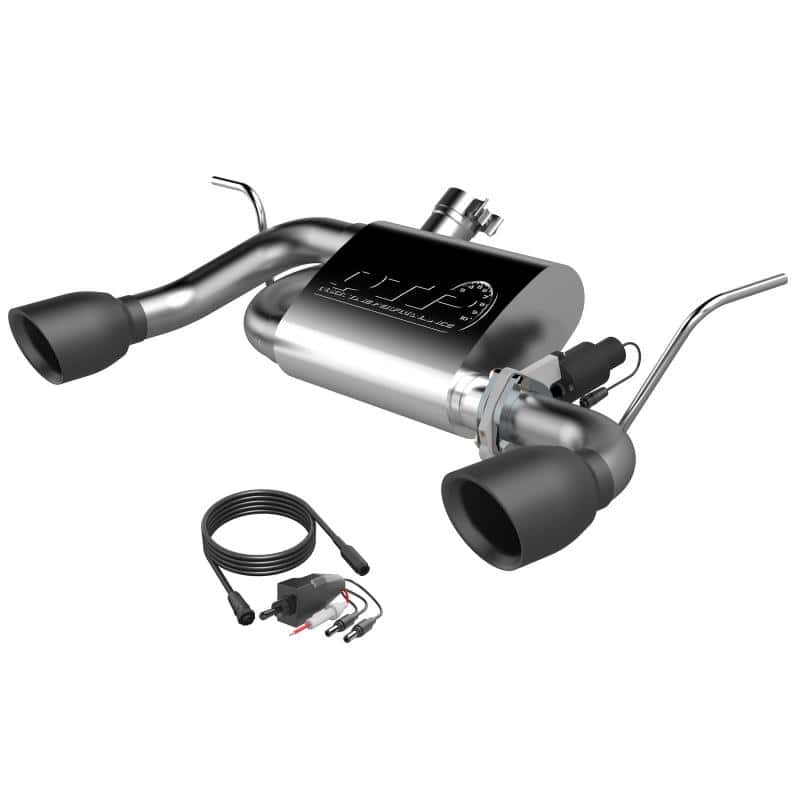 QTP — 2007-2018 Jeep Wrangler JK QTP Screamer Axle Back Black Tips
425007B
 - view 3