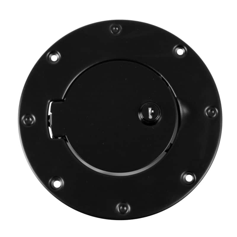 Rugged Ridge — Rugged Ridge 97-06 Jeep Wrangler TJ Black Locking Gas Cap Door
FuelFillerDoorCvr
OFFROAD_EXTERIOR - view 2
