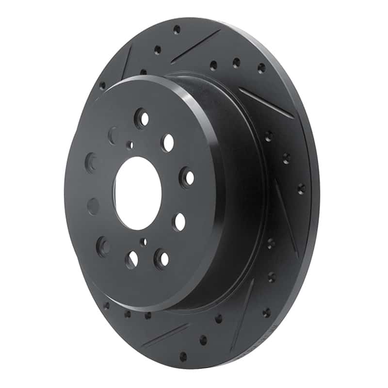 R1 Concepts — R1 98-10 Lexus GS430 Rear Left Drilled & Slotted Black Brake Rotor
R1 Brake Rotor Drill - view 2
