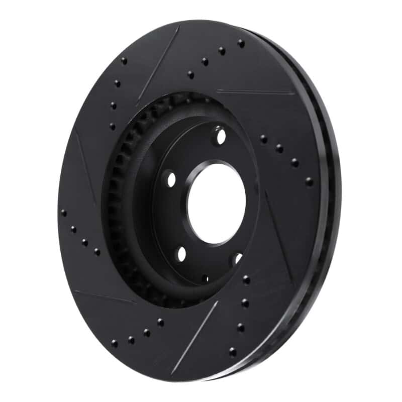 R1 Concepts — R1 13-19 Mazda 6 Front Right Drilled & Slotted Black Brake Rotor
R1 Brake Rotor Drill - view 4